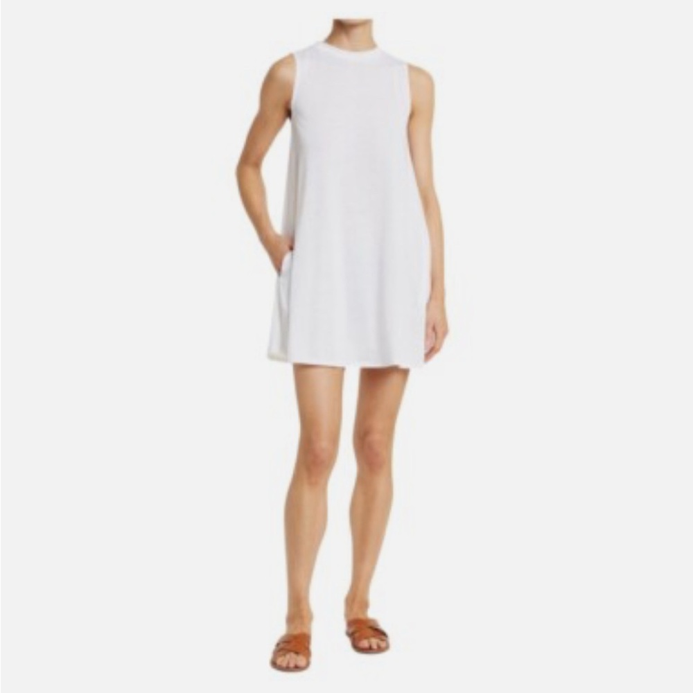 Elan Solid White Mock Neck Cover-up Dress Size XS NWT